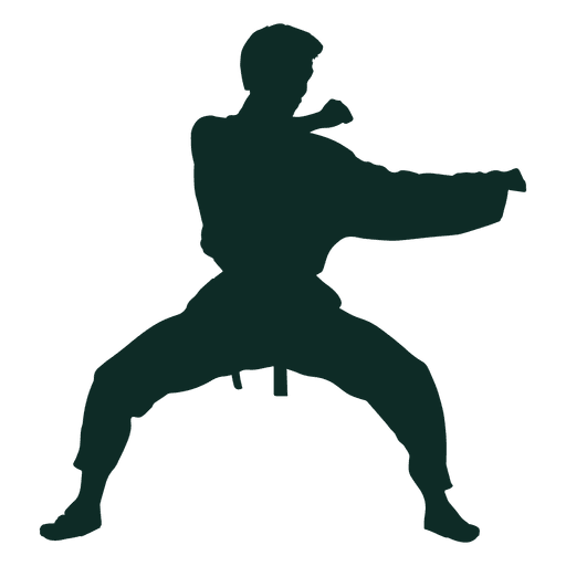 karate stance training transparent png svg vector #34542