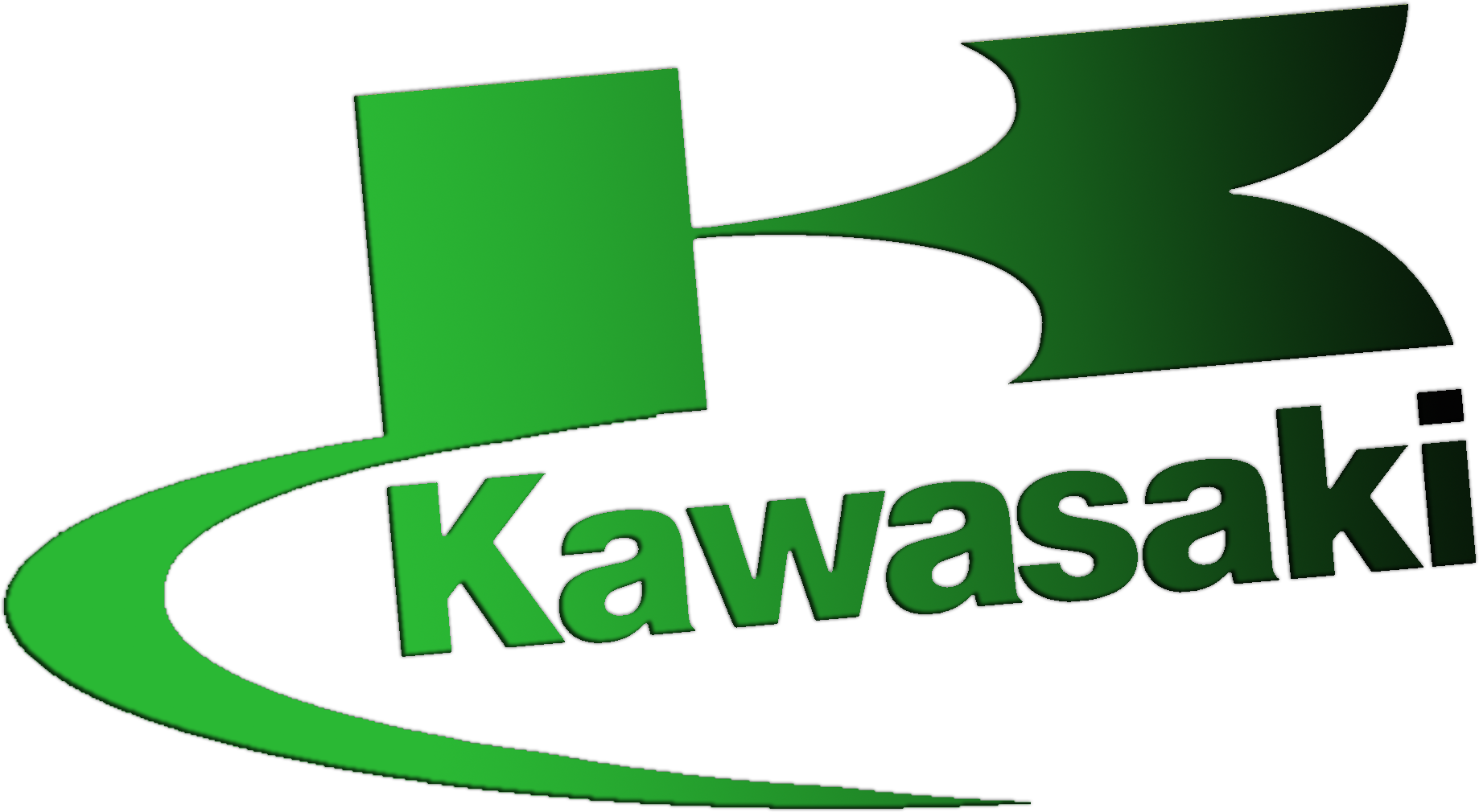 Kawasaki logo motorcycle Sticker ( in 2 colors)