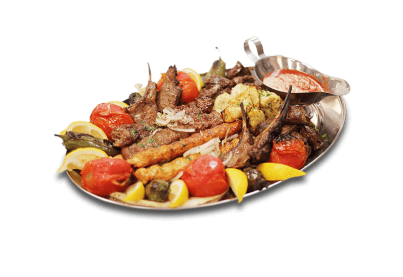 assorted kebab platter maza turkish mediterranean las 22238