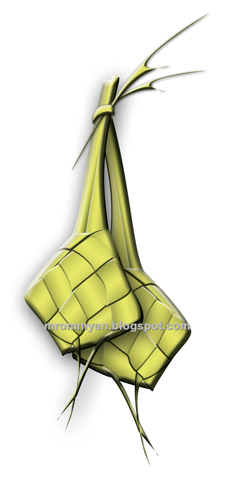 cuma iseng blogspot dot com ketupat vector emboss #38185