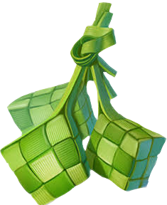 ketupat ramadhan lebaran sticker spunbond #38192