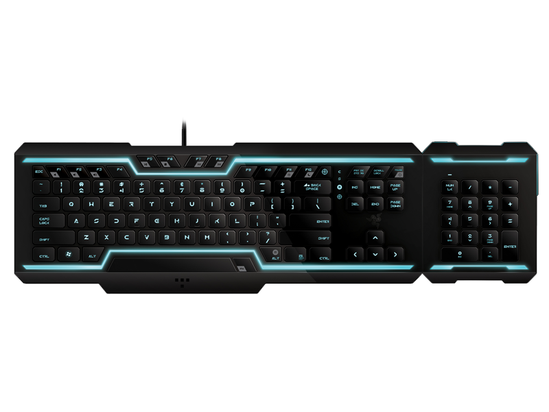 tron gaming keyboard designed razer rez derez #17189