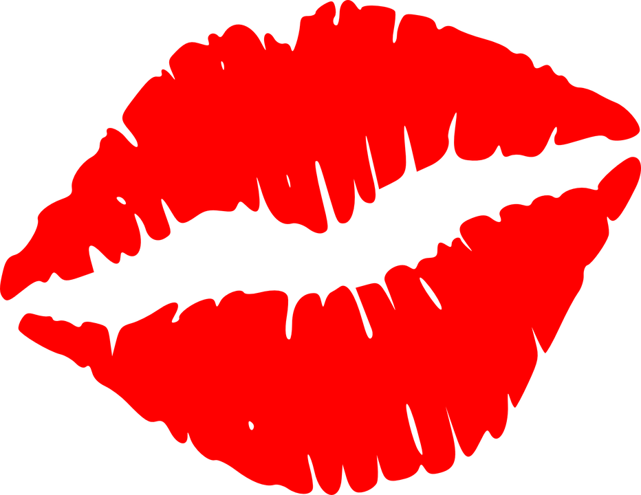 kiss, lips red full vector graphic #12061