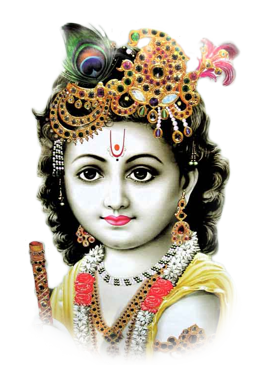 lord krishna face transparent png #33008