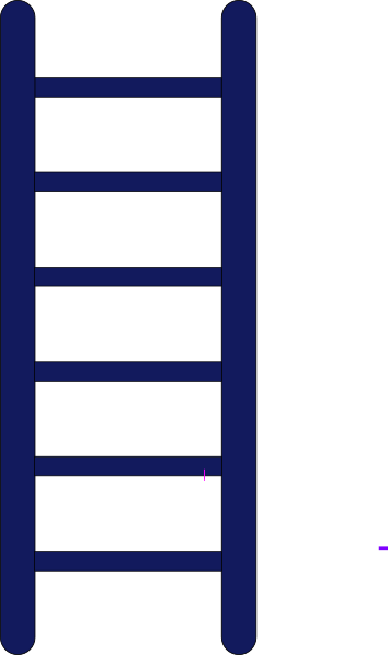 blue ladder growth clipart #29209