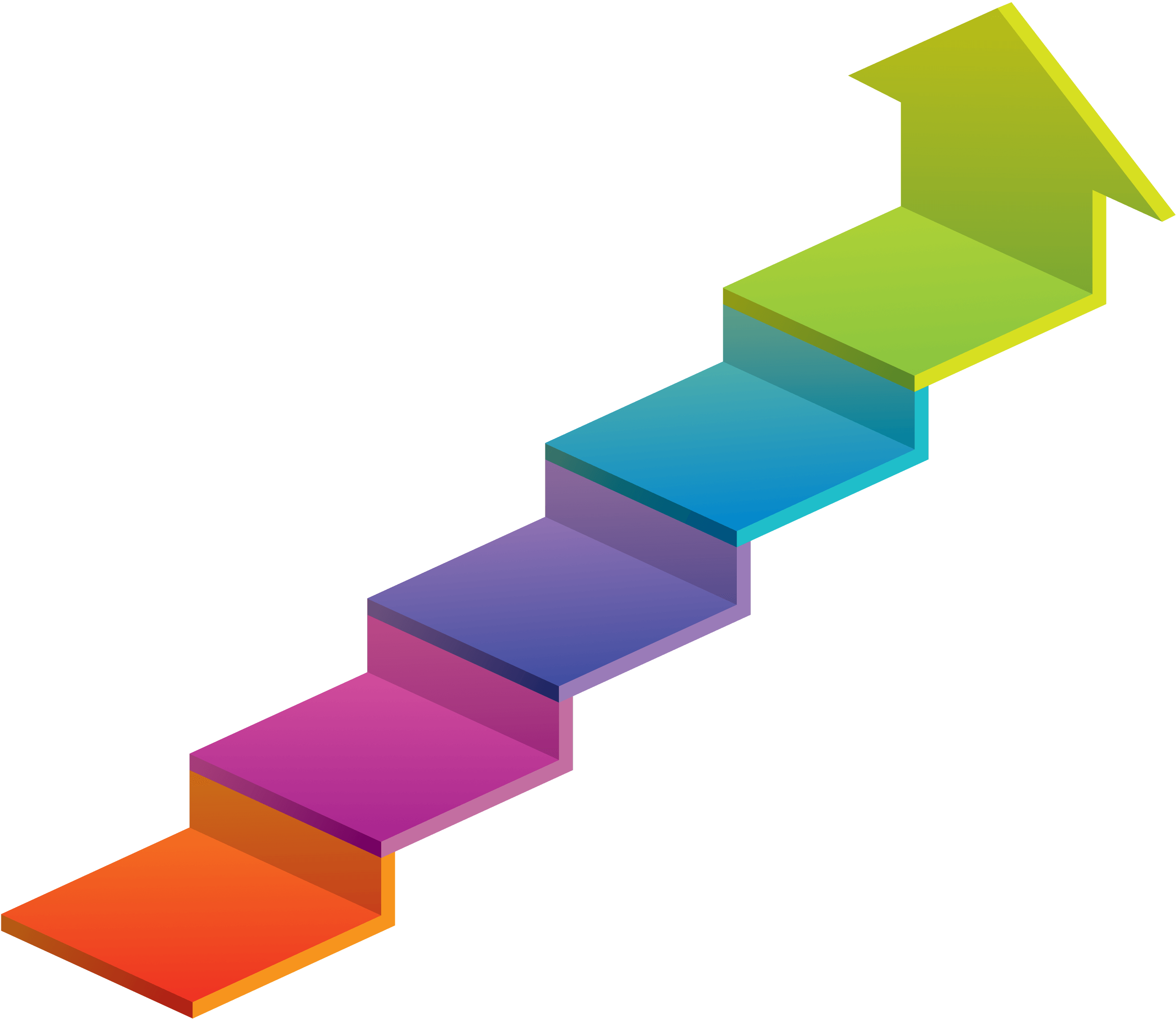 colorful ladder with up arrow png #29202