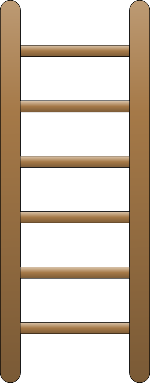ladder short stairs brown transparent #29160