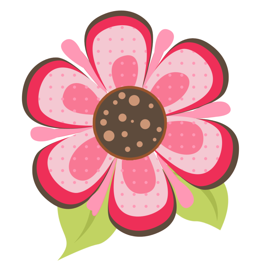 ladybug pink flower clipart panda clipart images #29739