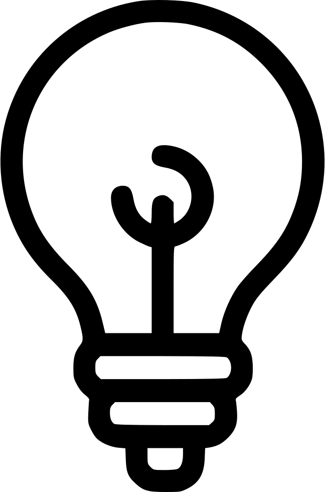 creative idea bulb light lamp svg png icon download #35379