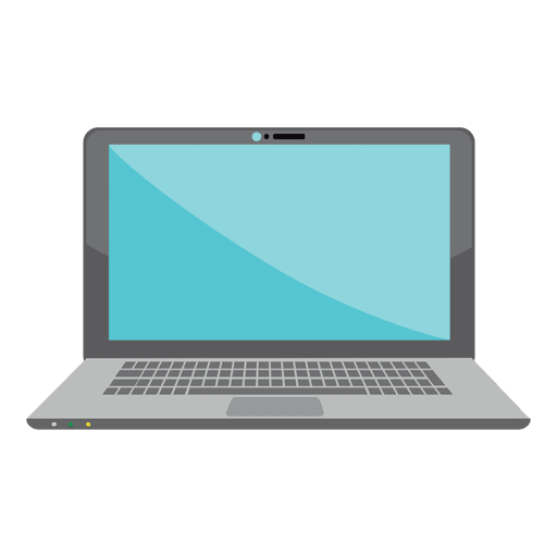 flat laptop icon transparent png svg vector #10697