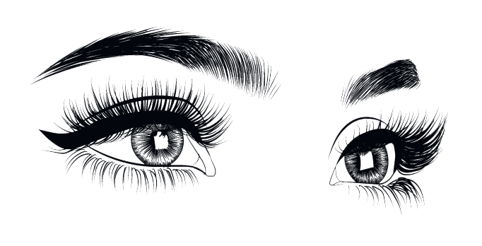 Lashes PNG Transparent images, Eyelashes Clipart Download - Free