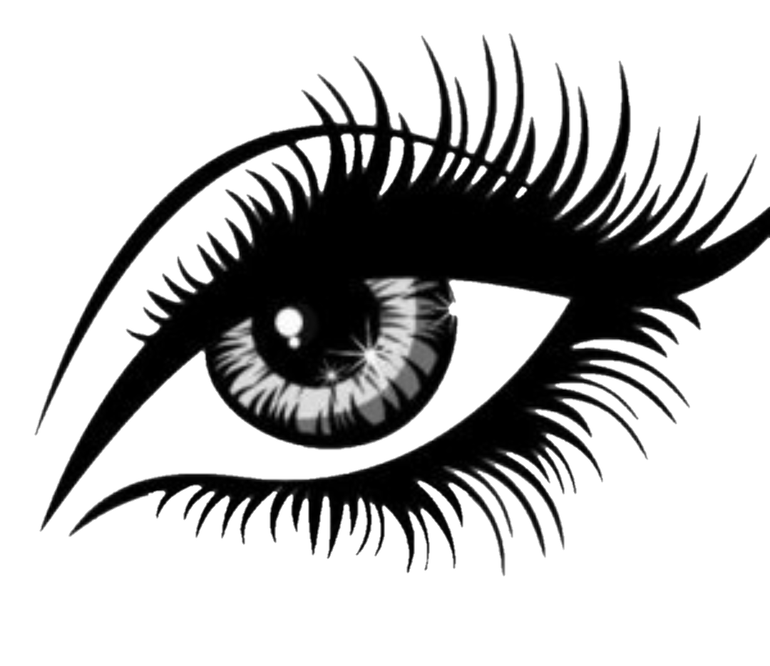 transparent lashes vector eye frames illustrations #26375