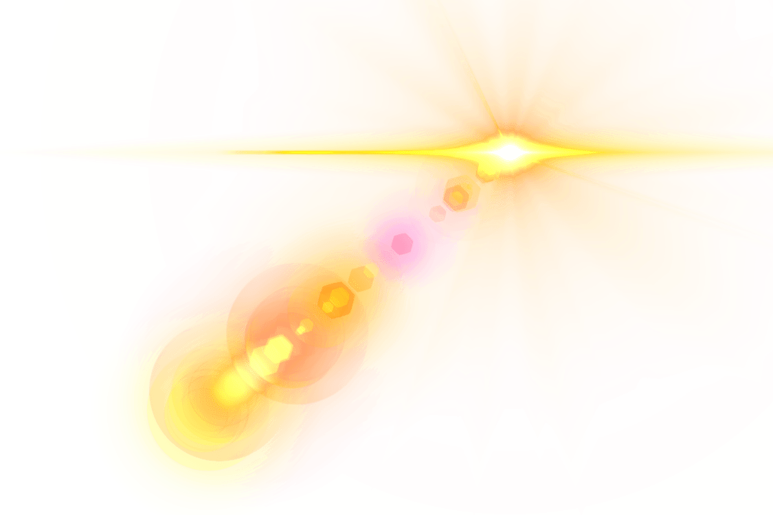 orange explosive lens flare transparent png #6933