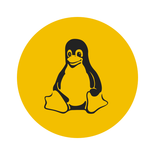 linux penguin platform server system icon #22654