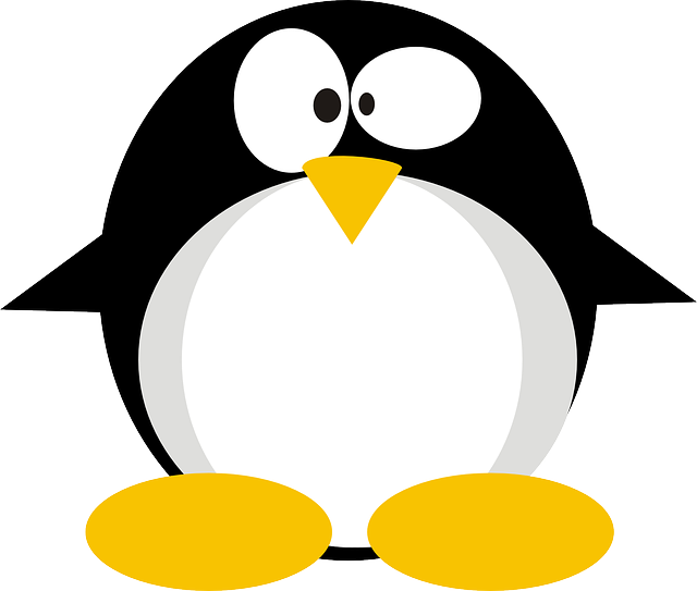 linux tux penguin vector graphic pixabay #22660