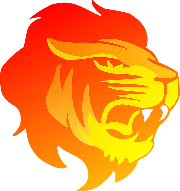 image vectorielle gratuite cat color lin eate lion #33399