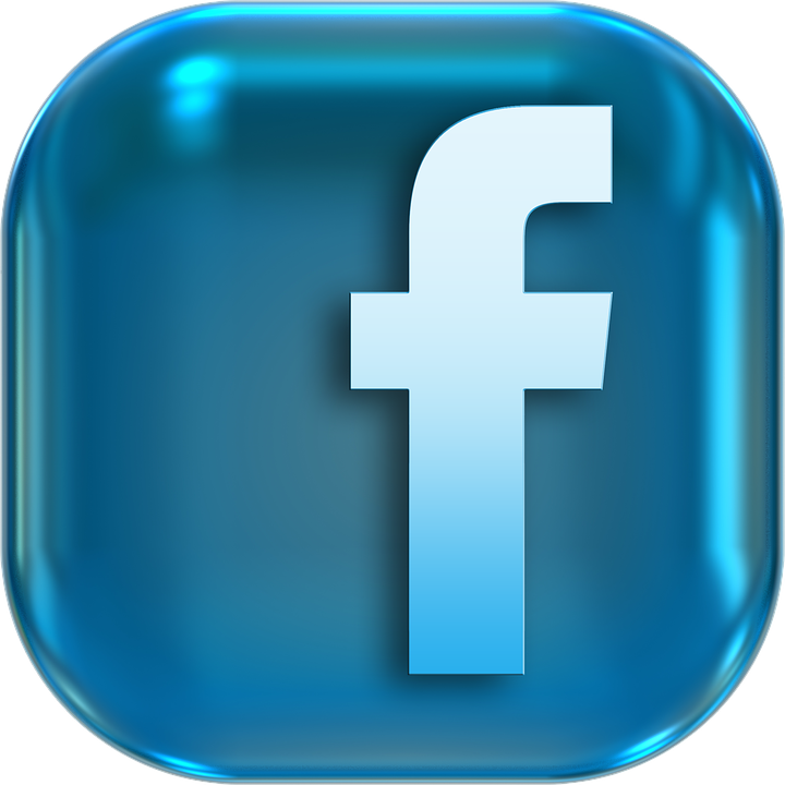 facebook logo icon 3d #9060