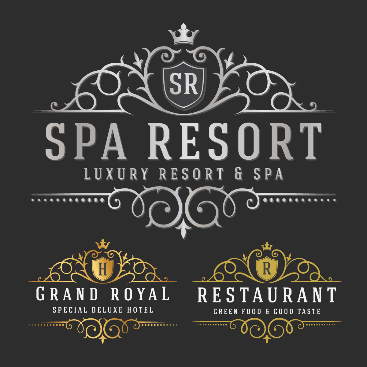 logo design, luxurious royal logo vector sizable design template #32147