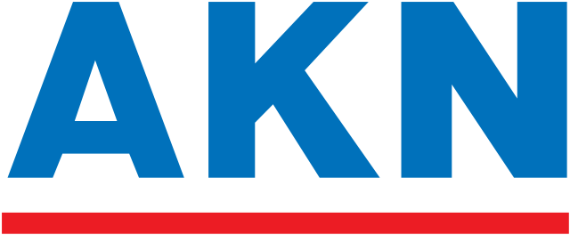 transparent blue AKN eisenbahn logo #41151