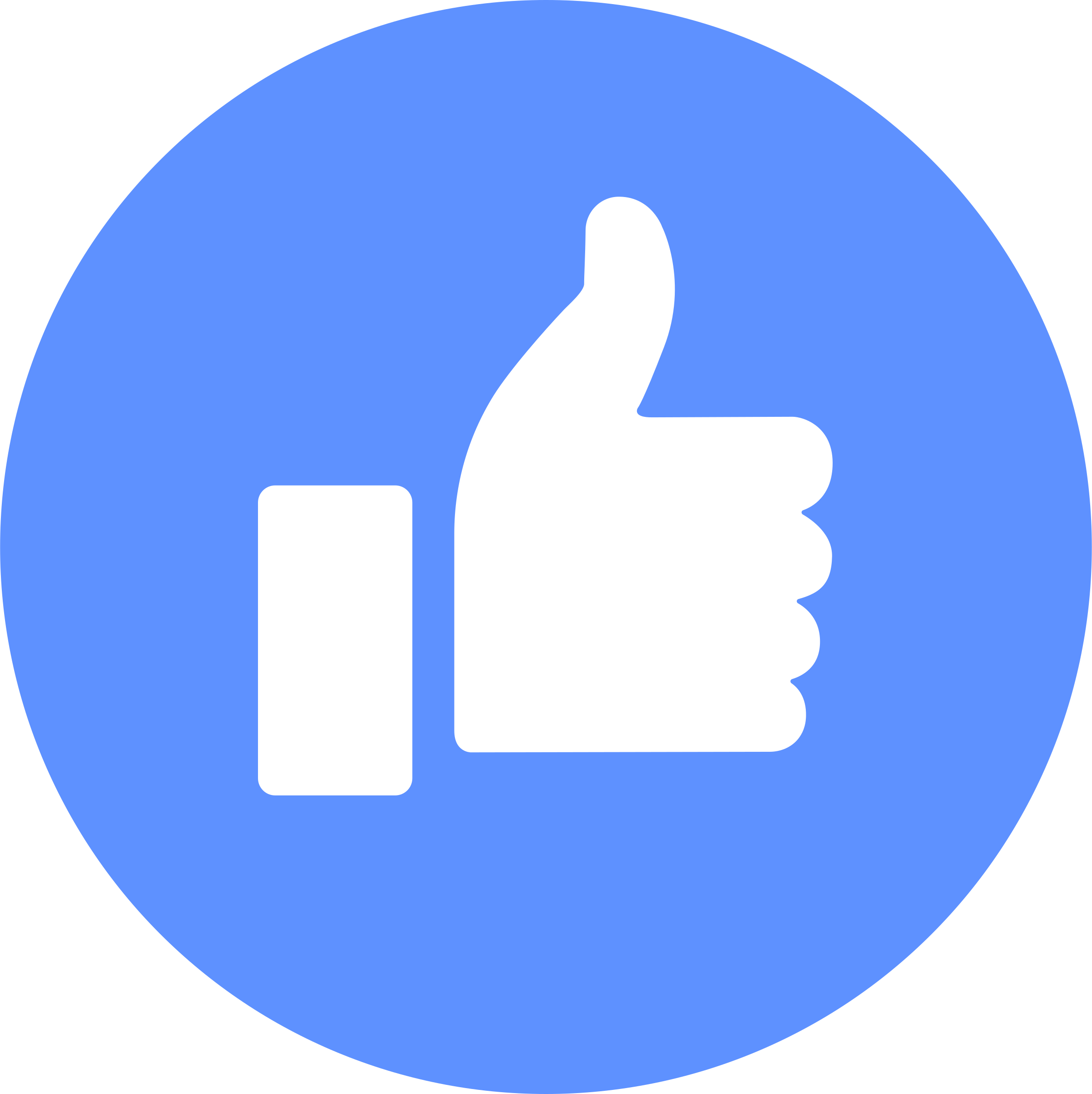 Blue, Round Button With Facebook Like #32253