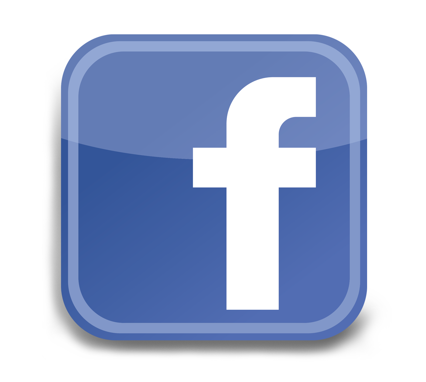 Facebook, F Logo, Brand, Blue Background, Transparent, Square #32245