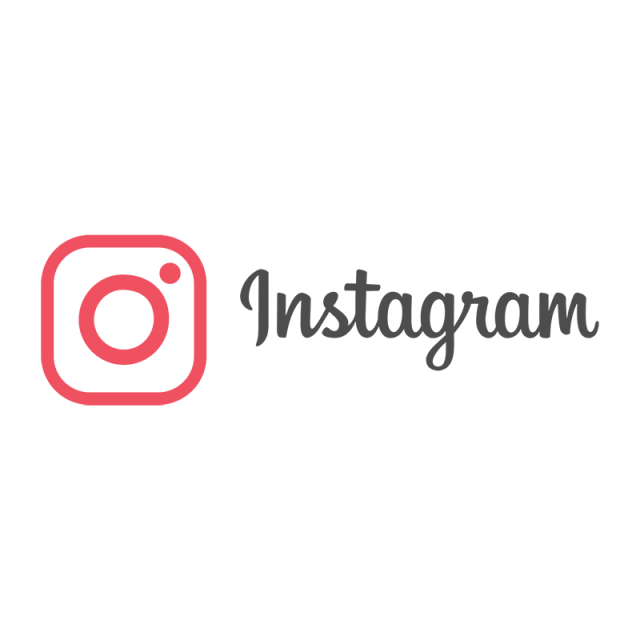 Instagram icon with text logo #32469