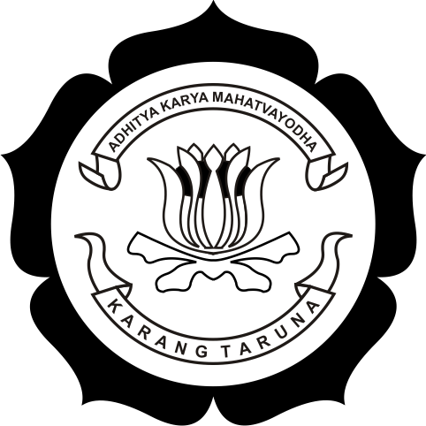 logo black and white karang taruna #31390