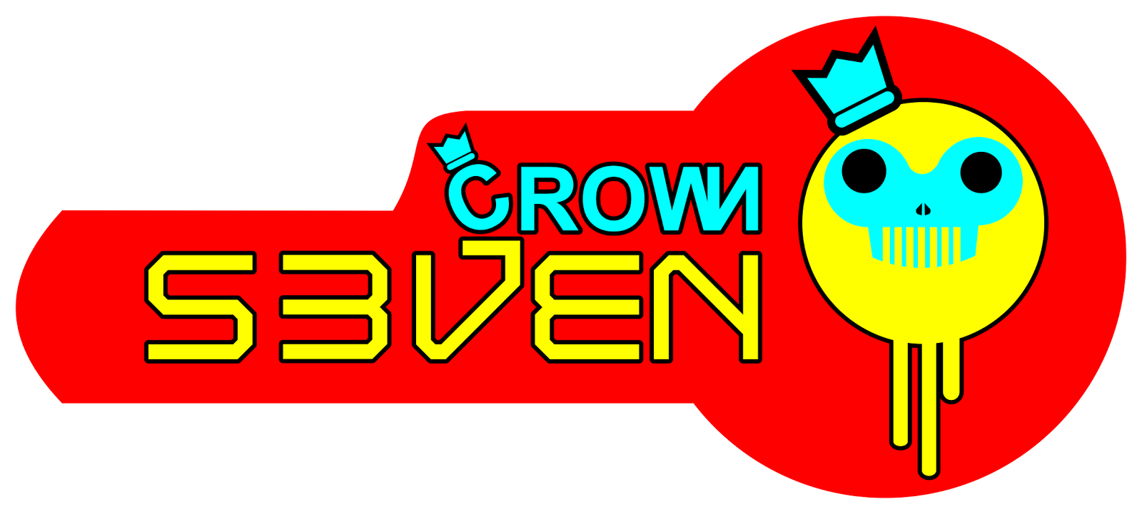 kaos distro keren logo seven crown distro #7588