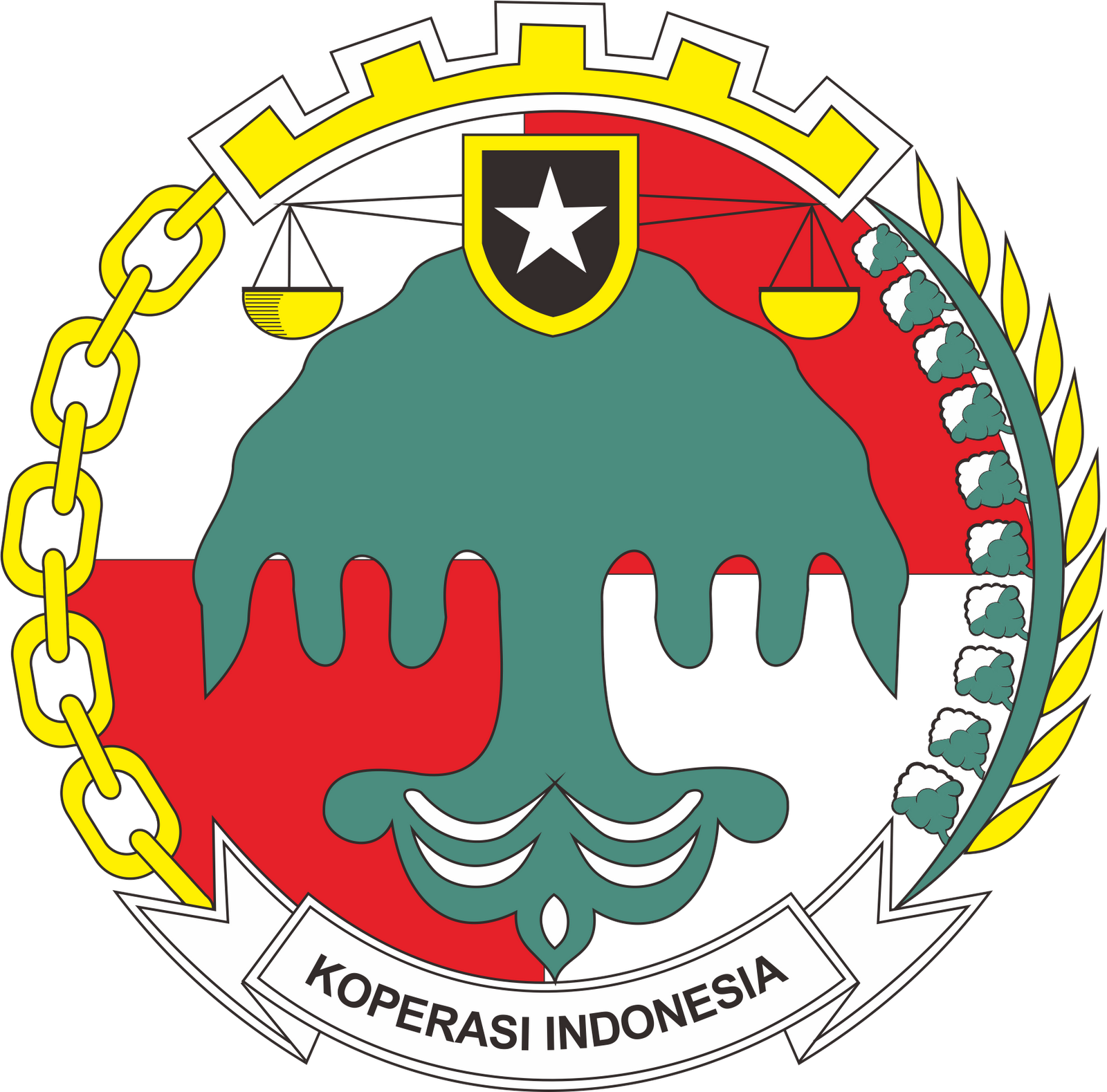 Koperasi PNG, Indonesia Logo, Lambang Koperasi, Koperasi Sİmpan Pinjam