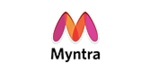 M logo with myntra text emblem brand #41471