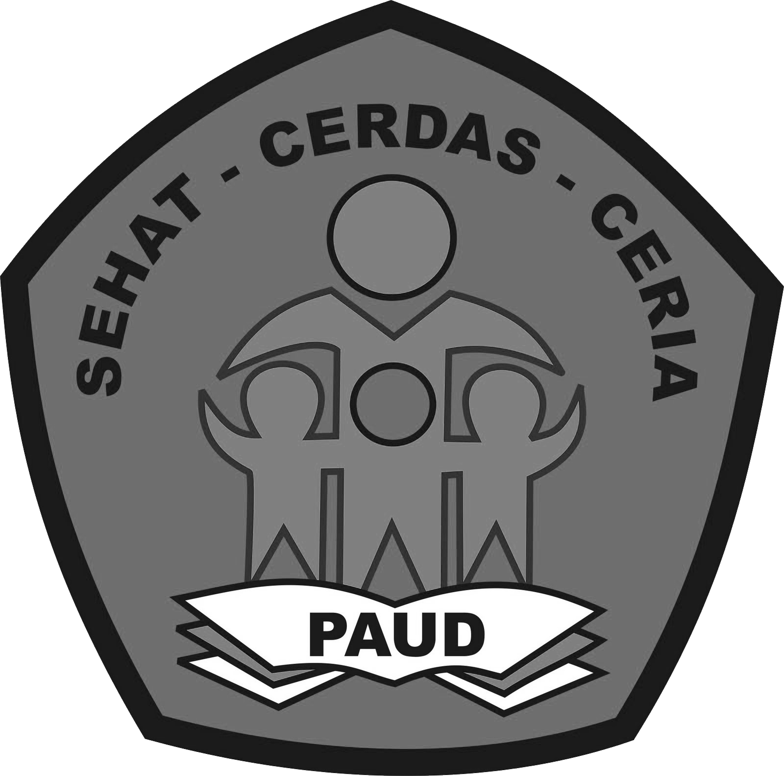 logo paud format png berwarna hitam putih grafis media #32281