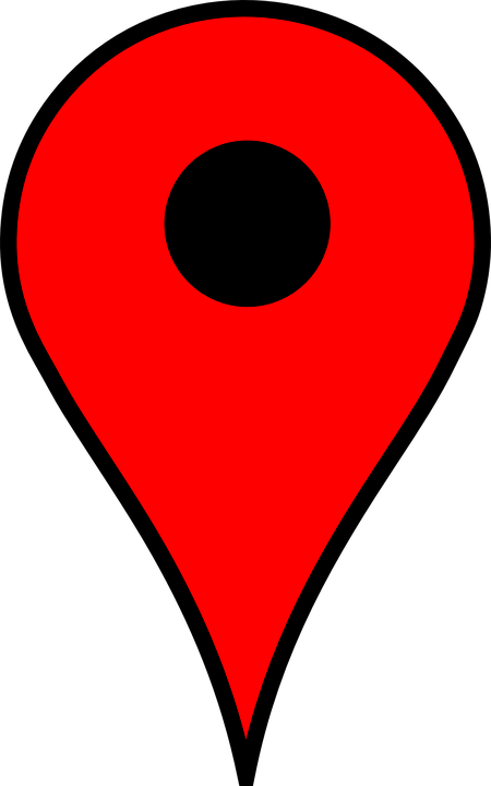 lokasi logo, location poi pin vector graphic pixabay #25384
