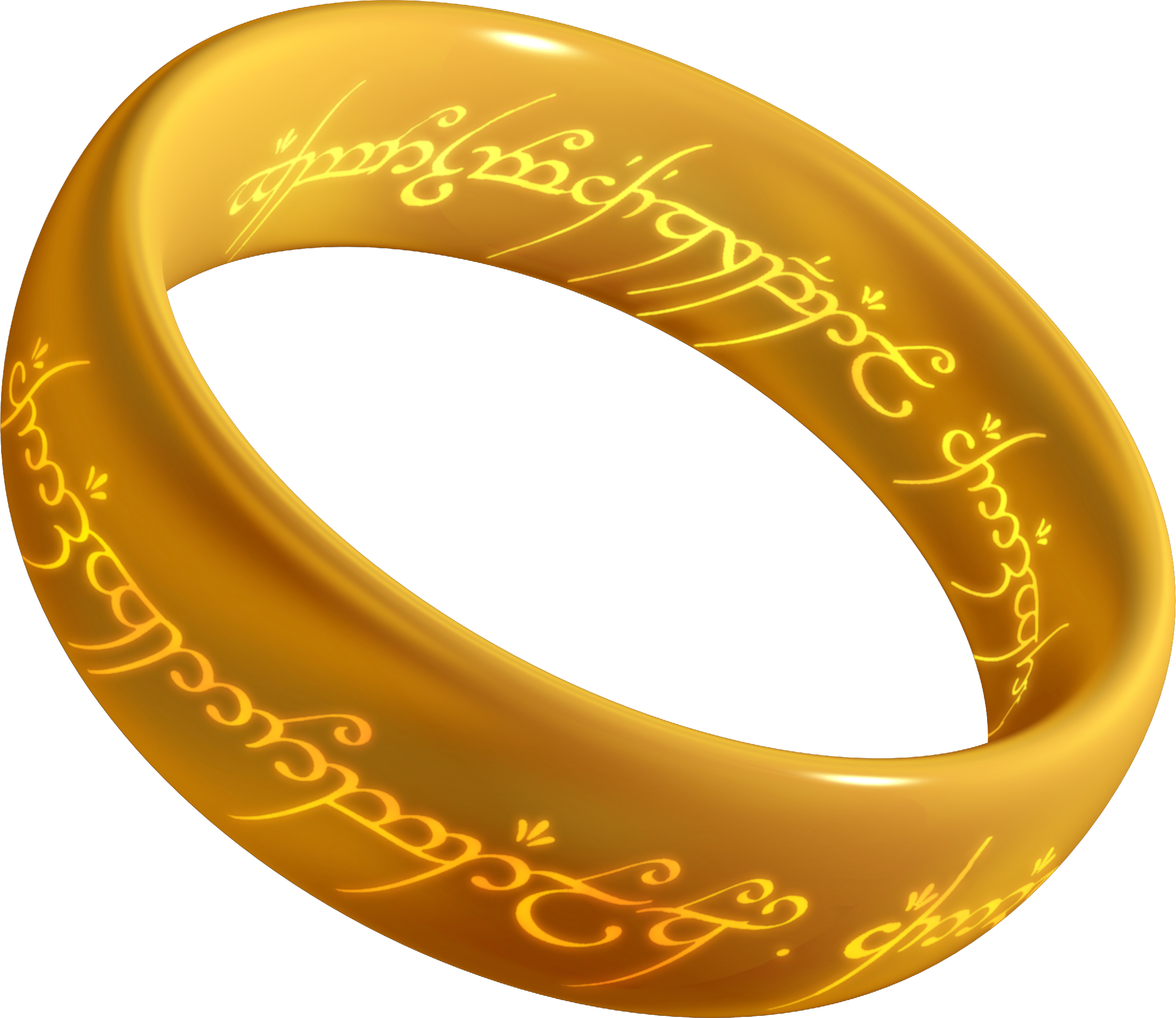 gold lord of the rings png logo #6404