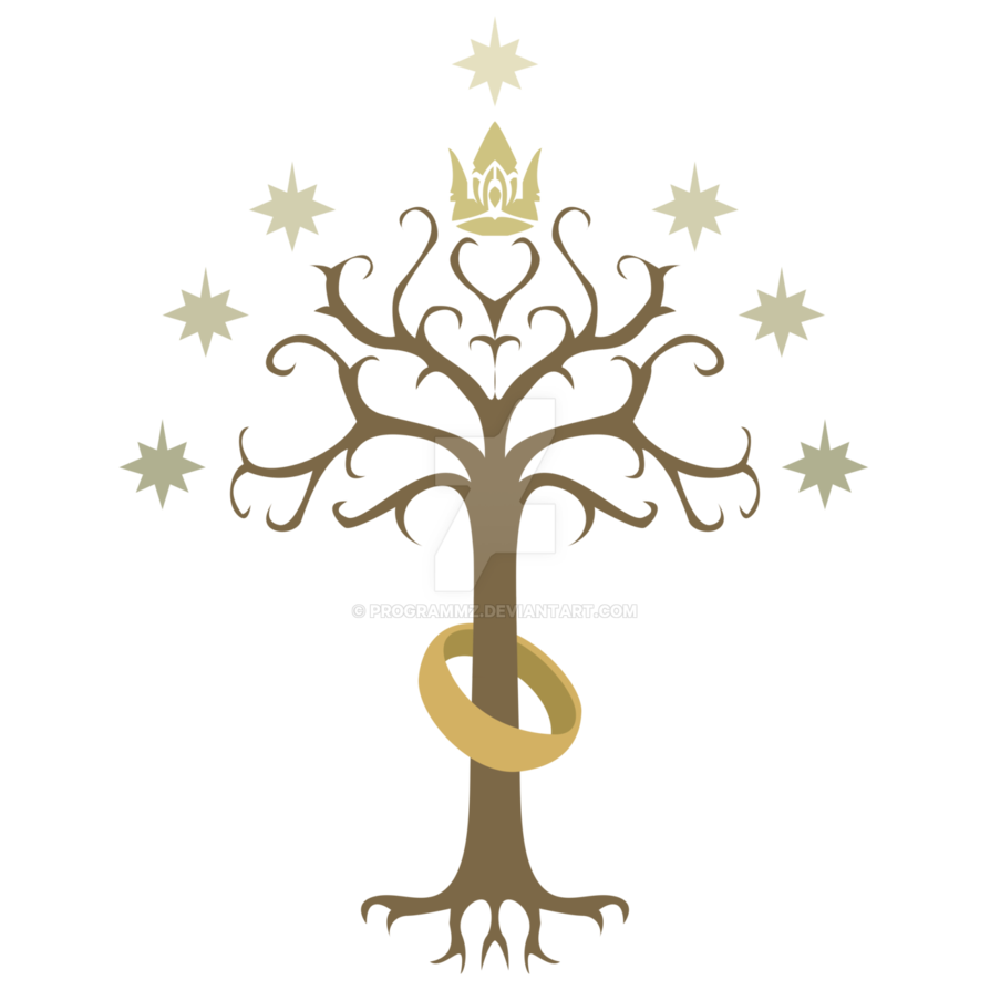 lord of the rings inspired tree png logo