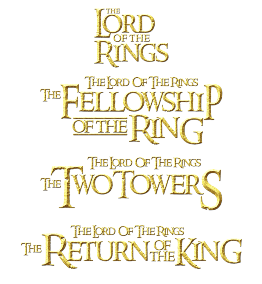 title the lord of the rings 2 png logo #6405