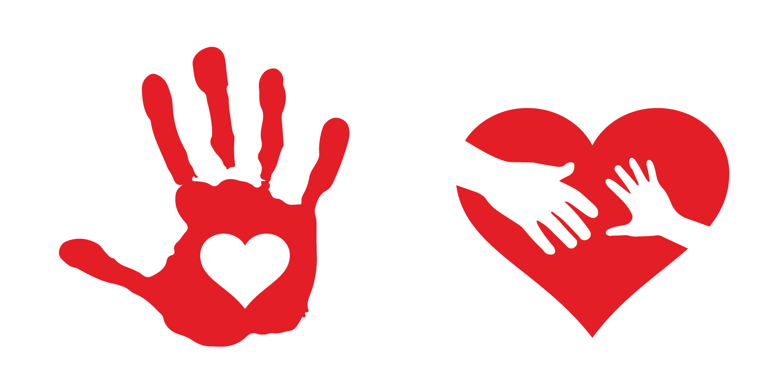 hand with heart on it and a heart with two hands on it png #649