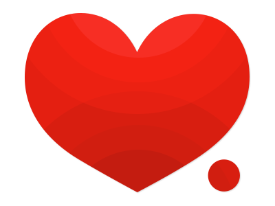 red heart with red dot png #653