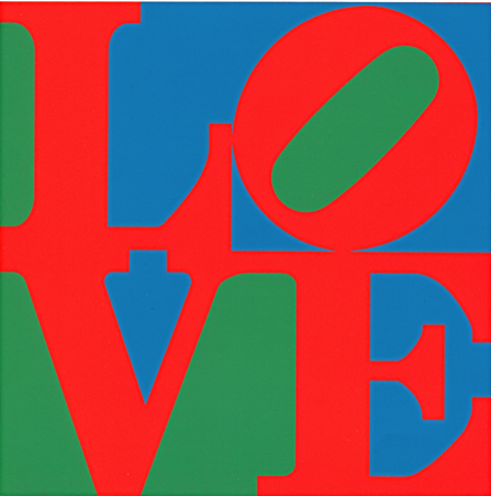 red love text with green logo #670