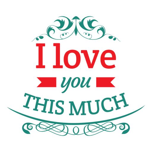 love you label transparent png svg vector #25795