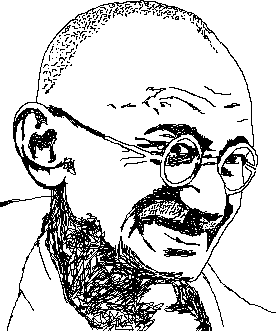 mahatma gandhi, creations interested play with designs #24742