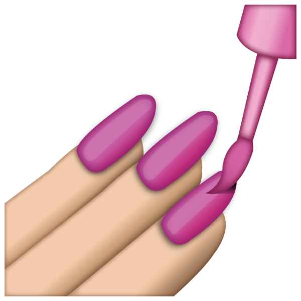 manicure, download pink nail polish emoji emoji island #29980