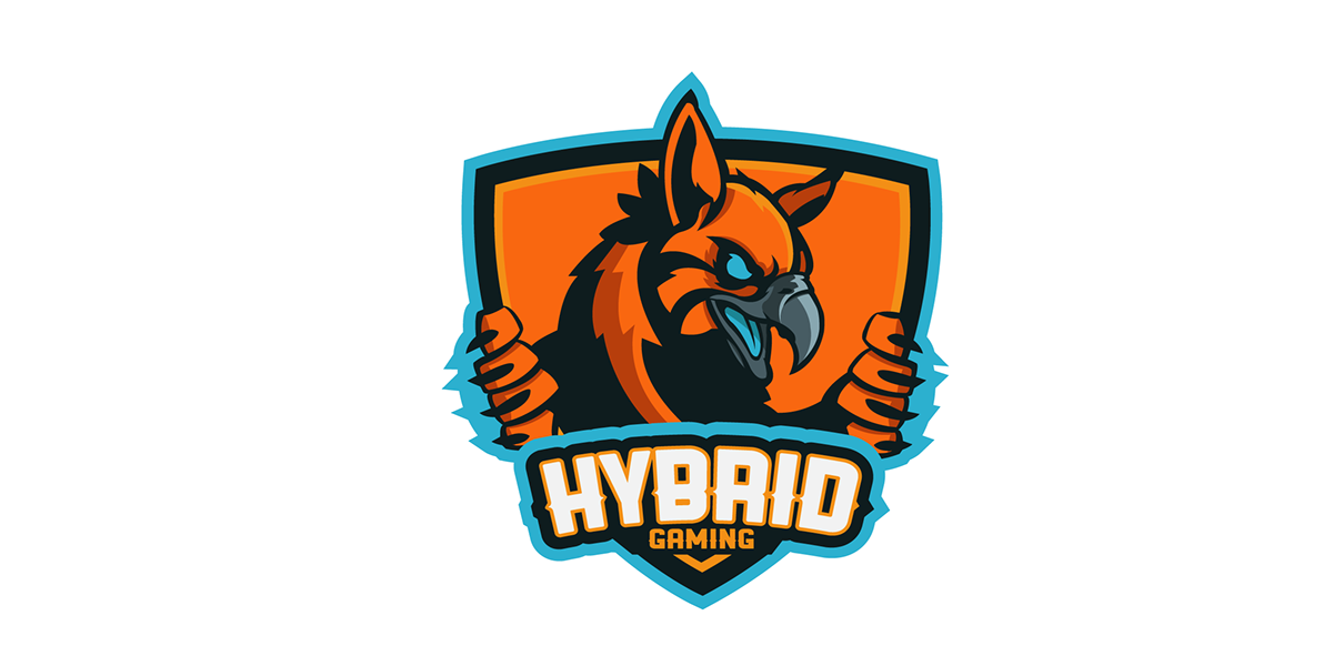 Hybrid Shield Gaming Mascot Logo #40019