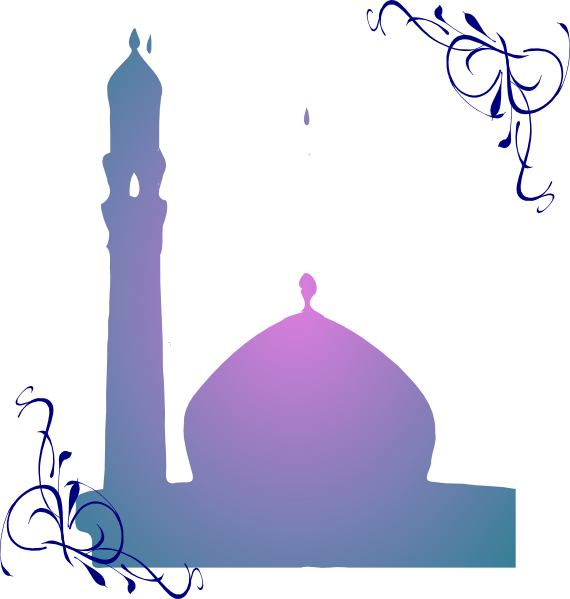 floral masjid clip art clkerm vector clip art #10426
