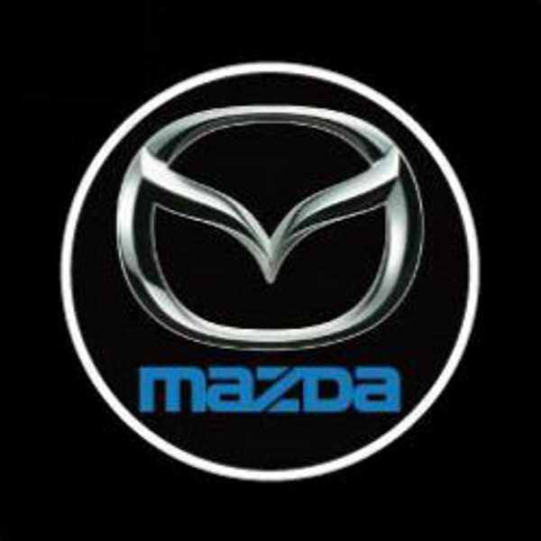 mazda on black background with logo transparent #779