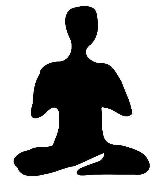 meditation meditate yoga vector graphic #8966