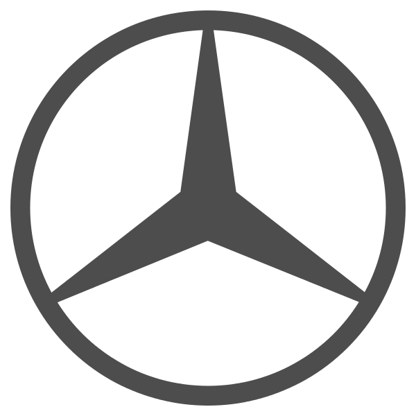 Mercedes benz brand logo car symbol black design Vector Image