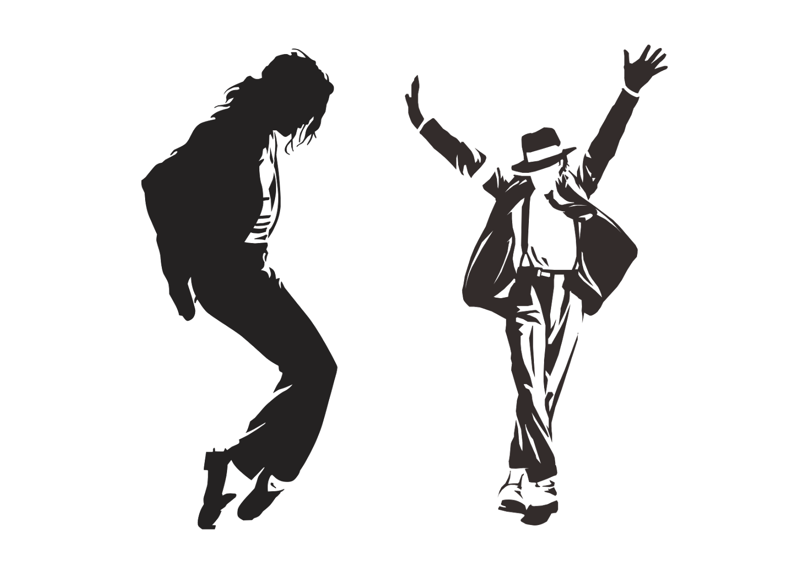 michael jackson dancing black white transparent #28873