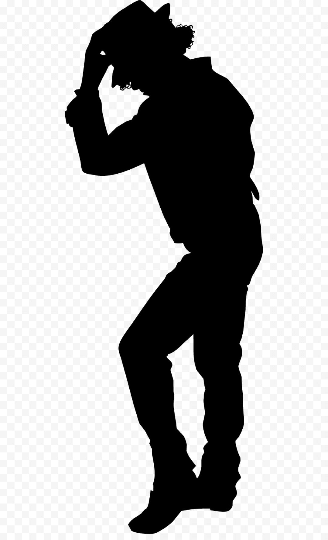 michael jackson moon walk silhouette png #28859