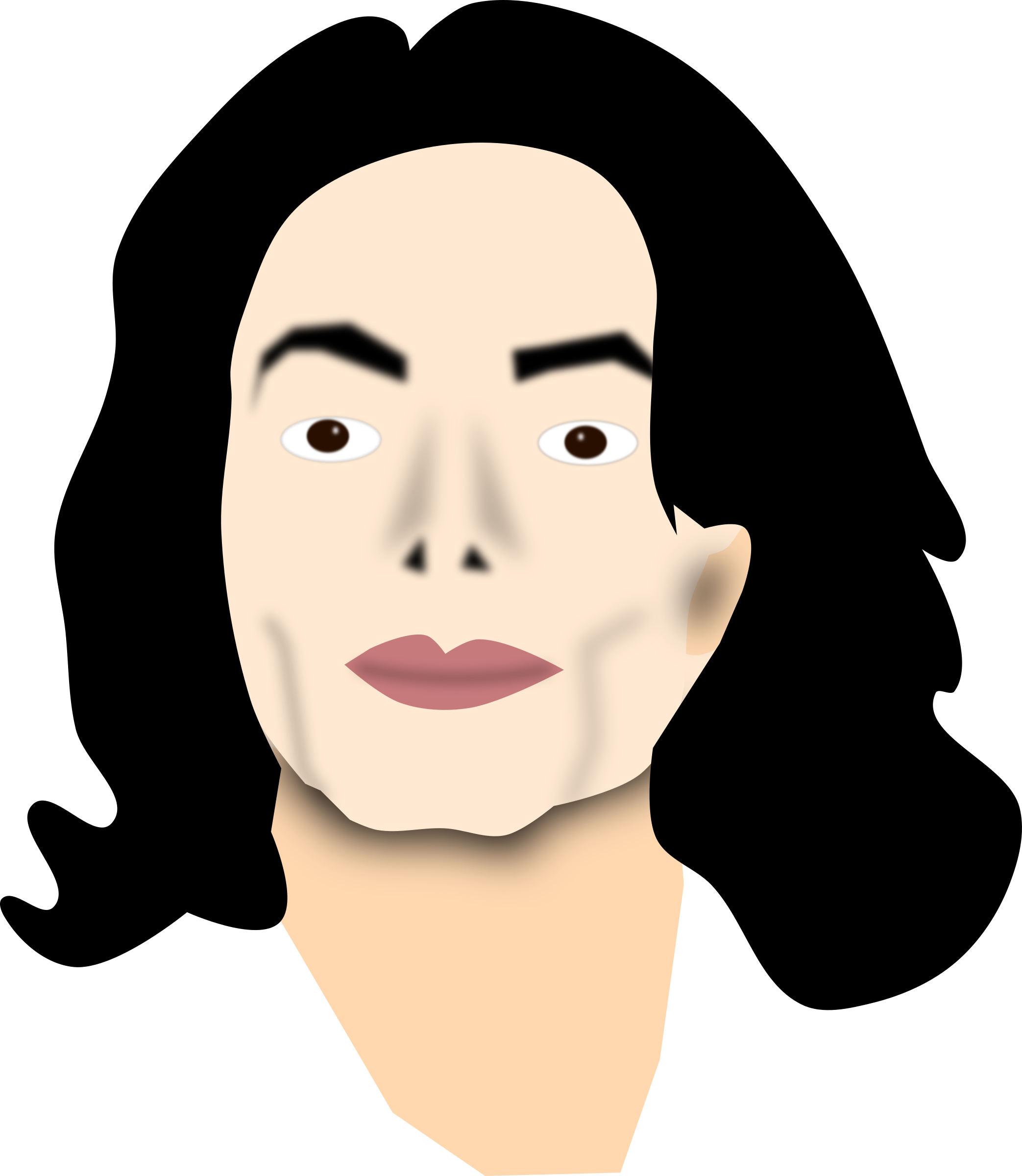 michael jackson aesthetic face png #28902