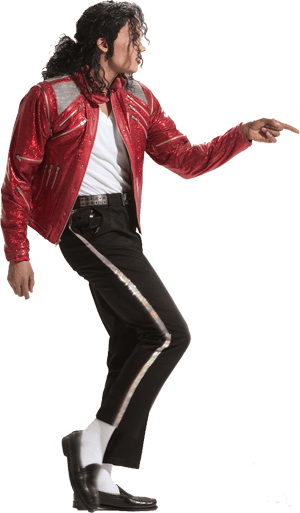 red and black costume michael jackson transparent png #28822